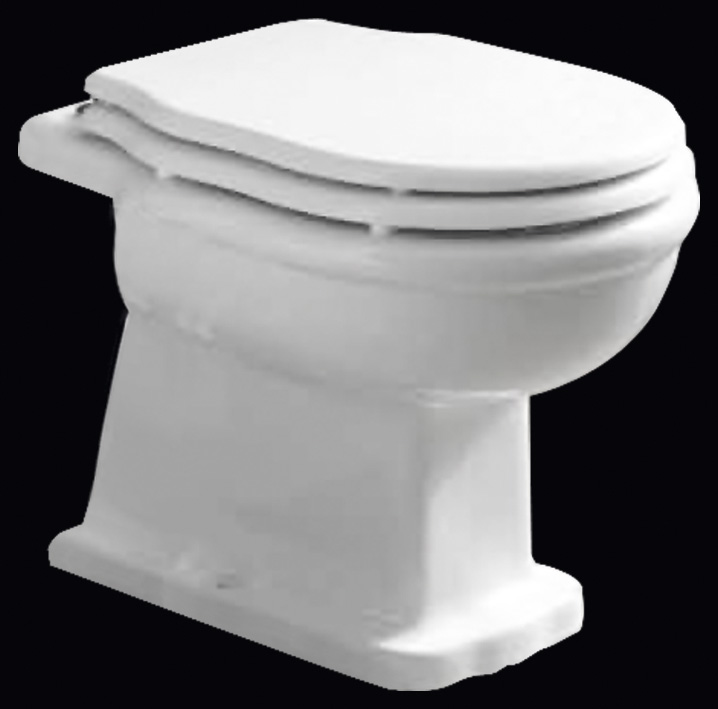 Belbagno Boheme Чаша приставного унитаза 55х27х38,5h, цвет: белый BB115CBS