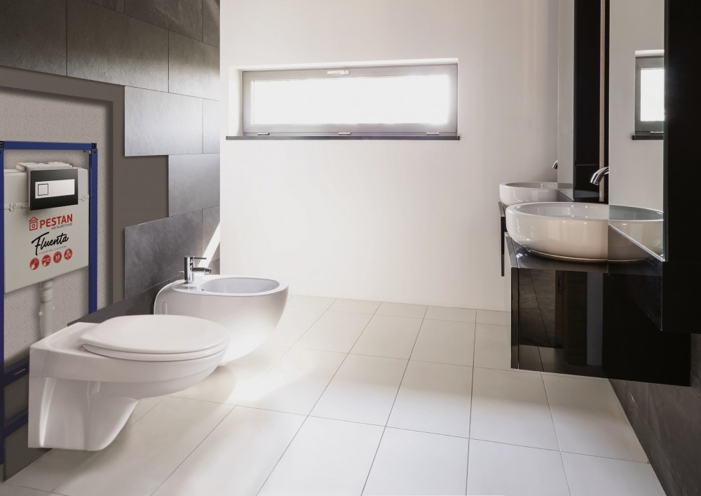 Pestan Fluenta Basic Подвесной унитаз в комплекте с крышкой 40006460