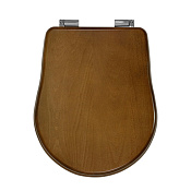 Migliore Bella Крышка-сиденье унитазa Lux, с системой Microlift, цвет: орех/хром 20677