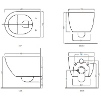 Cielo Enjoy Сиденье для унитаза, микролифт, цвет: глянцевый белый CPVEJTF