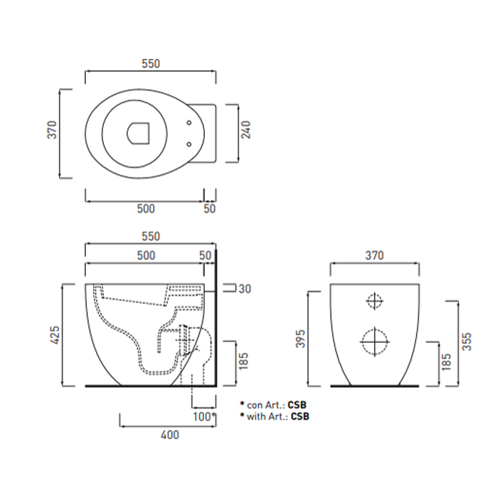 Cielo Le Giare Сиденье для унитаза, цвет: глянцевый белый CPVLGT