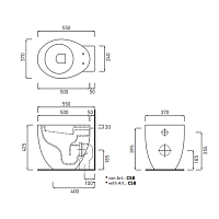 Cielo Le Giare Сиденье для унитаза, цвет: глянцевый белый CPVLGT