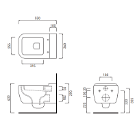 Cielo Shui Сиденье для унитаза, цвет: глянцевый белый CPVSHT