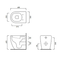 Cielo Smile Сиденье из термоотверждающейся смолы, цвет: глянцевый белый CPVSM