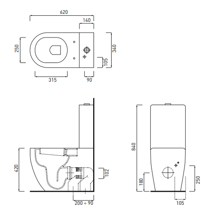 Cielo Fluid Механизм двойного смыва для бачка FLCM, цвет: хром SMMEC