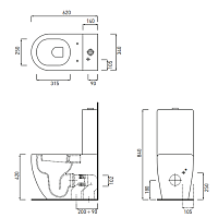 Cielo Fluid Механизм двойного смыва для бачка FLCM, цвет: хром SMMEC