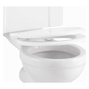 Burlington Bespoke Крышка-сиденье для унитаза, с микролифтом, крепление хром, цвет: белый глянцевый S18