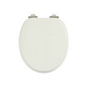 Burlington Classic Крышка-сиденье для унитаза, с микролифтом, крепление хром, цвет: песочный матовый S43
