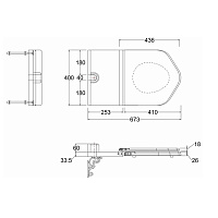Burlington Classic Крышка-сиденье для унитаза, без микролифта, крепление хром, цвет: орех матовый S52