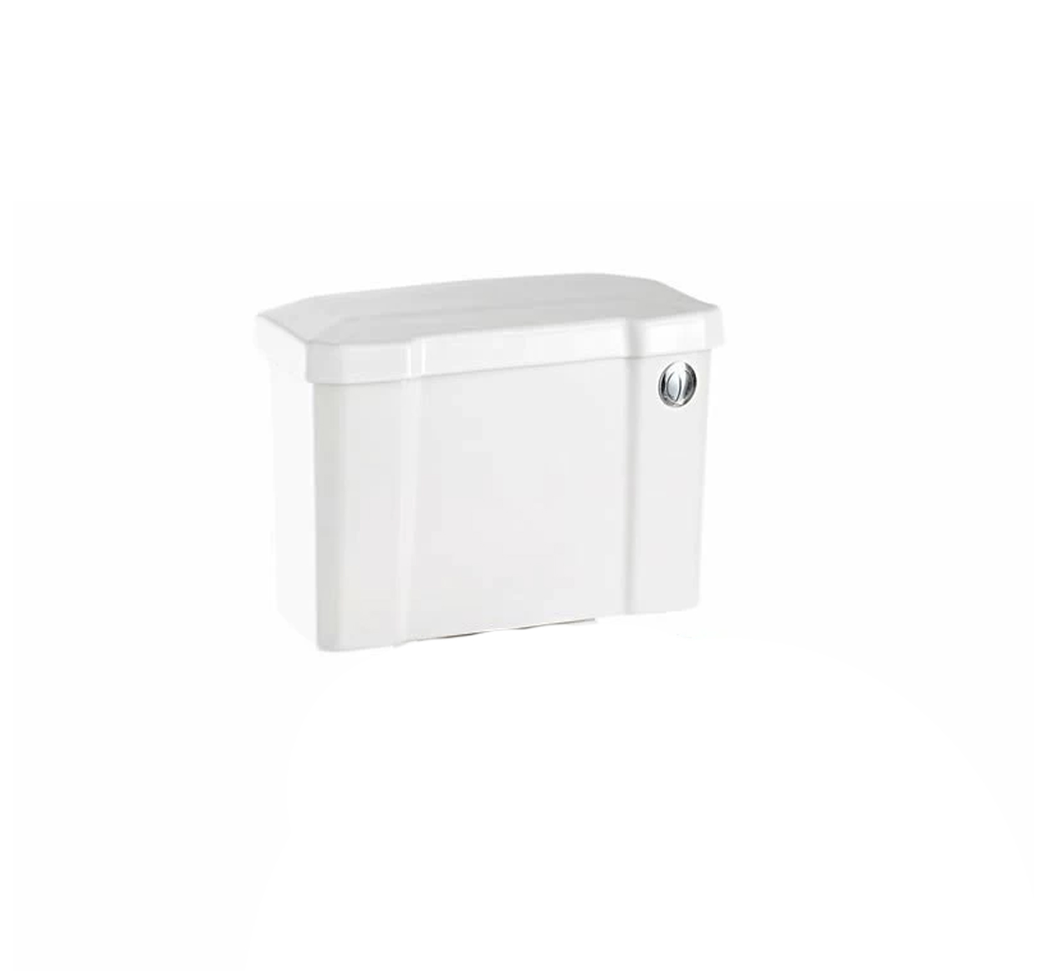 Burlington Regal Бачок с кнопкой и сливным механизмом, цвет: белый/хром глянцевый C2