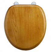 Burlington Regal Крышка-сиденье для унитаза, без микролифта, петли хром, цвет: золотистый дуб мат. S11