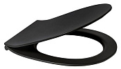 Allen Brau Reality Крышка-сиденье для унитаза 36,5x44,1x4h см, с микролифтом, цвет: черный матовый 4.32007.31