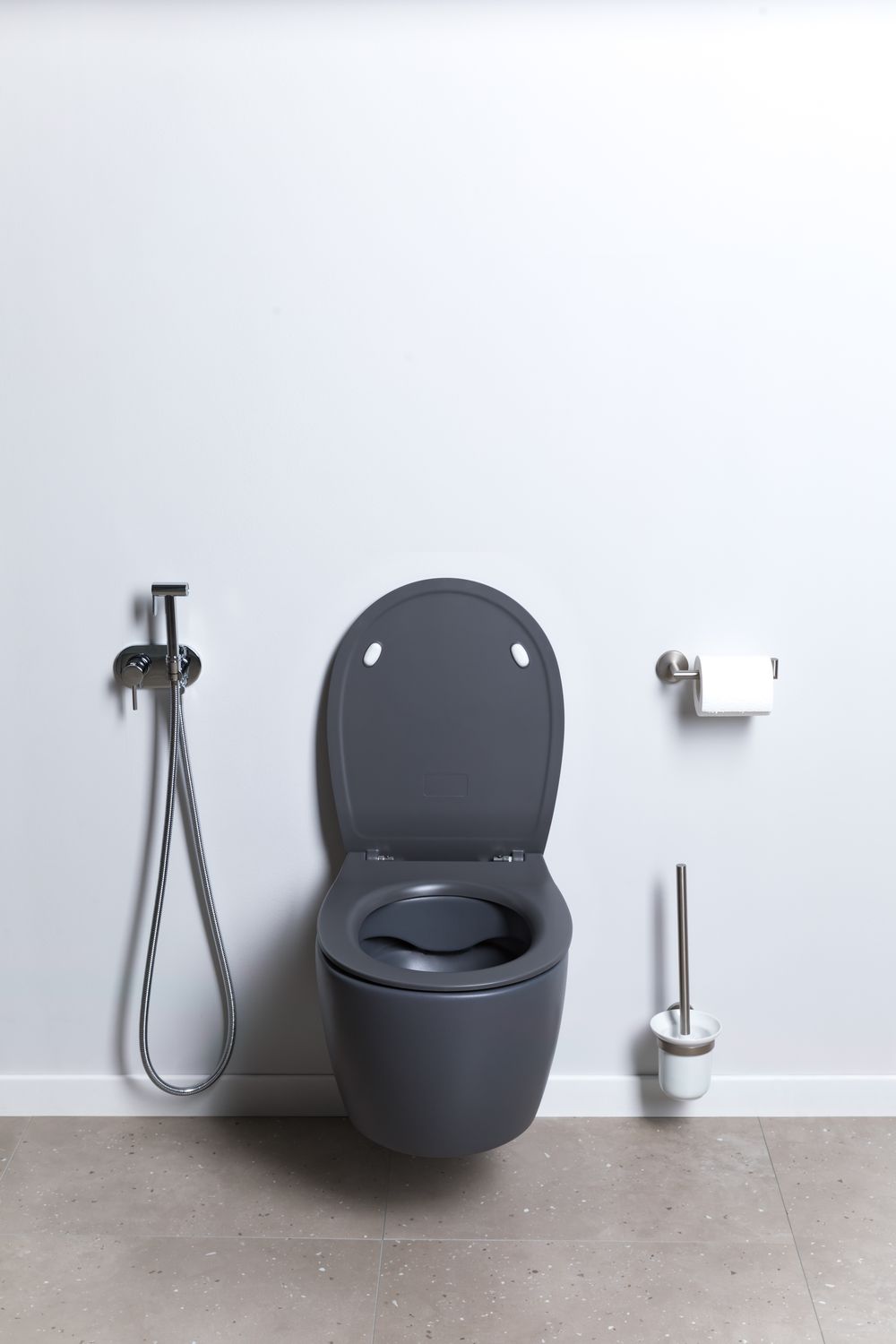 Allen Brau Fantasy Чаша подвесного унитаза 36,3x51 см каскадный смыв, цвет: антрацит 4.11004.AN