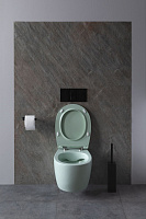 Allen Brau Fantasy Чаша подвесного унитаза 36,3x51 см каскадный смыв, цвет: мятный 4.11004.MT