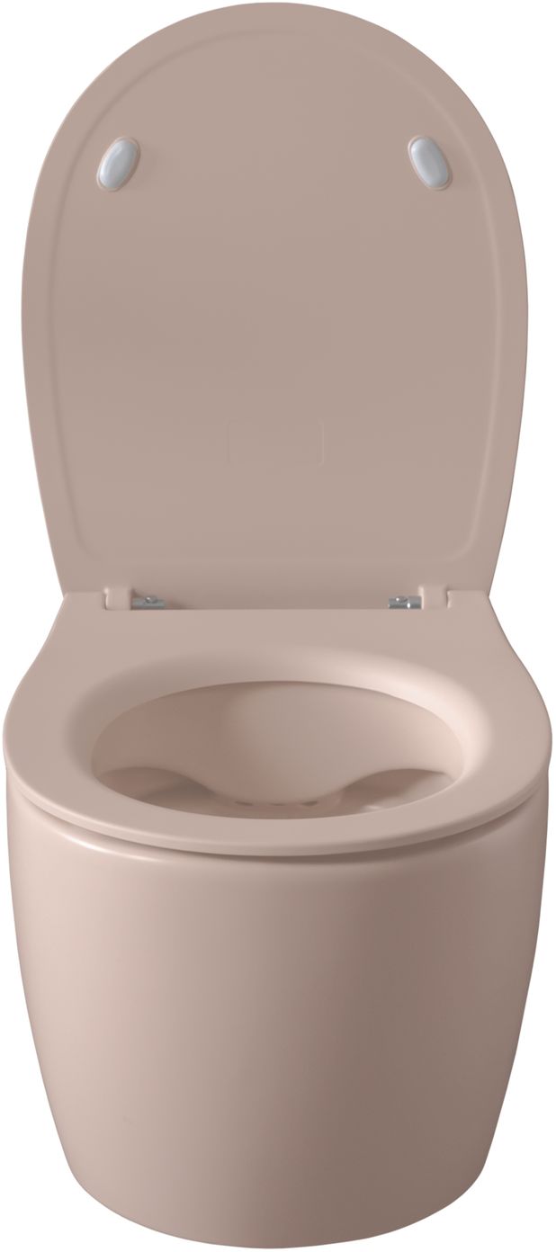 Allen Brau Fantasy Чаша подвесного унитаза 36,3x51 см каскадный смыв, цвет: розовый 4.11004.SM