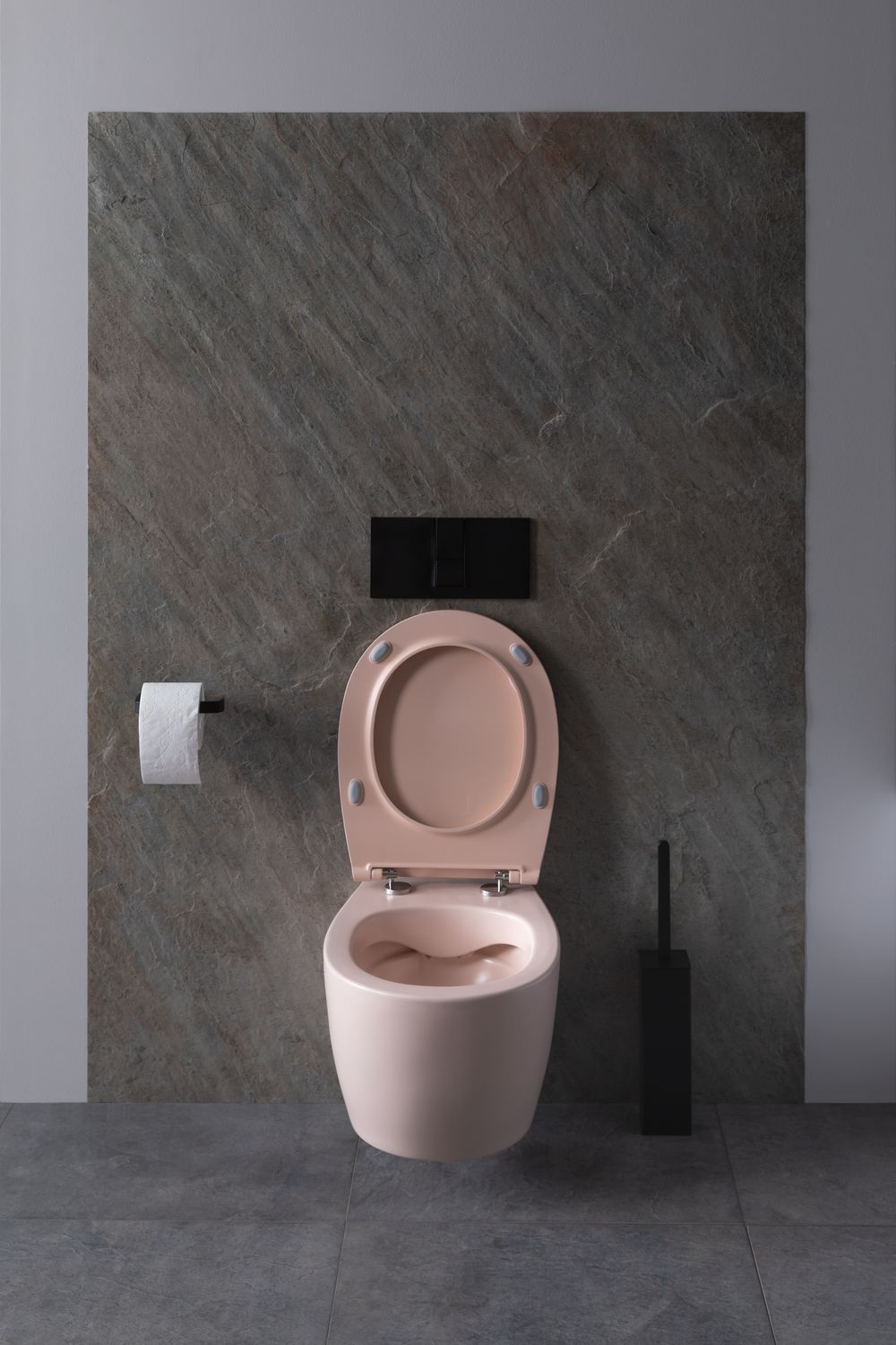 Allen Brau Fantasy Чаша подвесного унитаза 36,3x51 см каскадный смыв, цвет: розовый 4.11004.SM