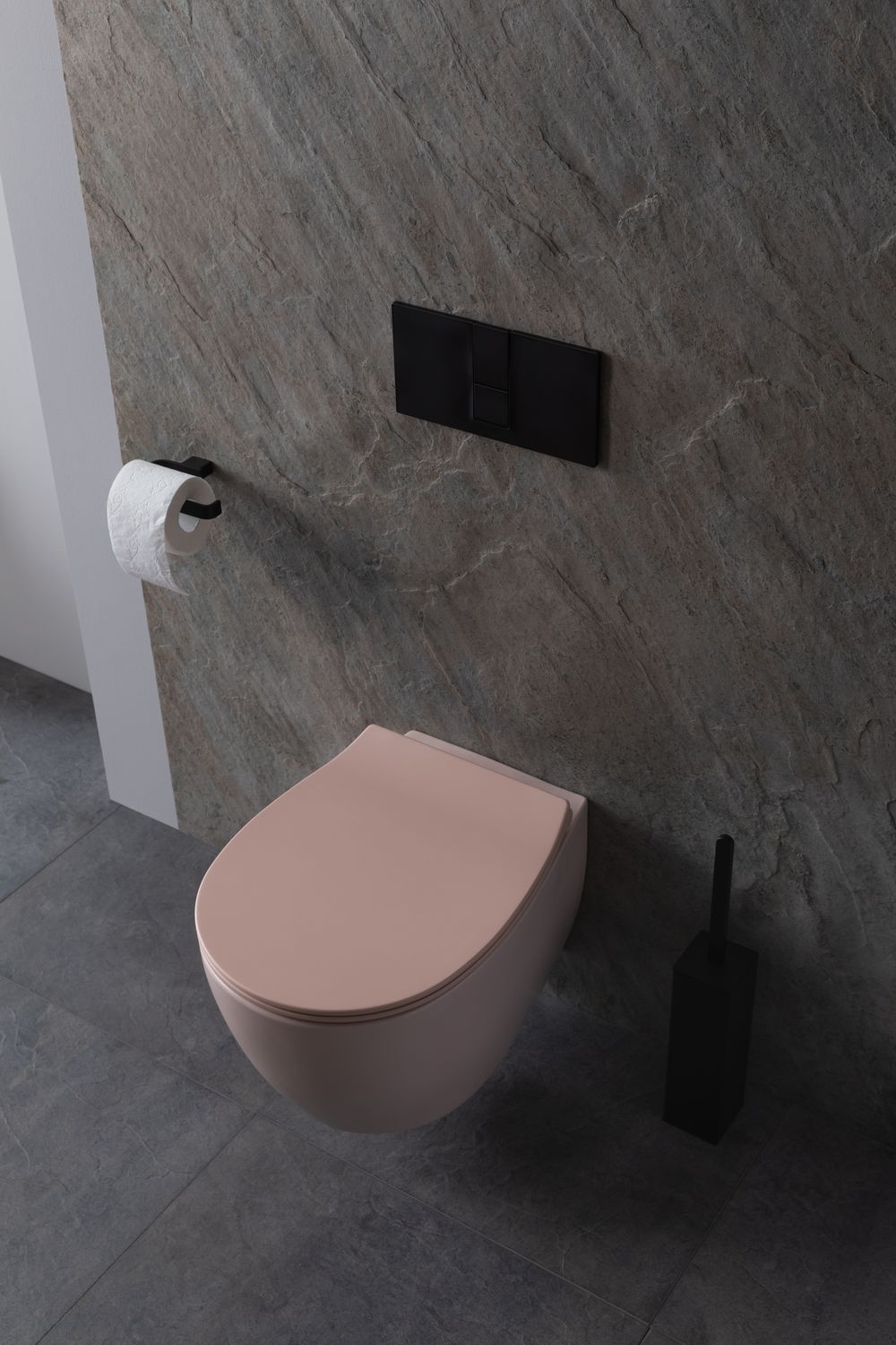 Allen Brau Fantasy Чаша подвесного унитаза 36,3x51 см каскадный смыв, цвет: розовый 4.11004.SM