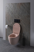 Allen Brau Fantasy Чаша подвесного унитаза 36,3x51 см каскадный смыв, цвет: розовый 4.11004.SM