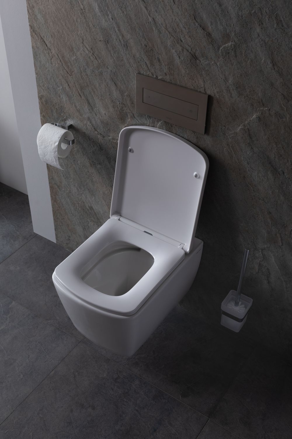 Allen Brau Liberty Чаша подвесного унитаза 36x50 см каскадный смыв, цвет: белый глянцевый 4.33004.20