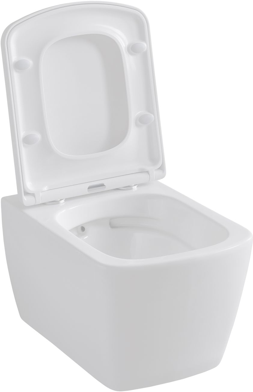 Allen Brau Liberty Чаша подвесного унитаза 36x50 см каскадный смыв, цвет: белый глянцевый 4.33004.20