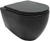 Allen Brau Reality Чаша подвесного унитаза 36,5x53 см каскадный смыв, цвет: черный матовый 4.32006.31