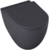 Allen Brau Reality Чаша подвесного унитаза 36,5x53 см каскадный смыв, цвет: антрацит 4.32006.AN
