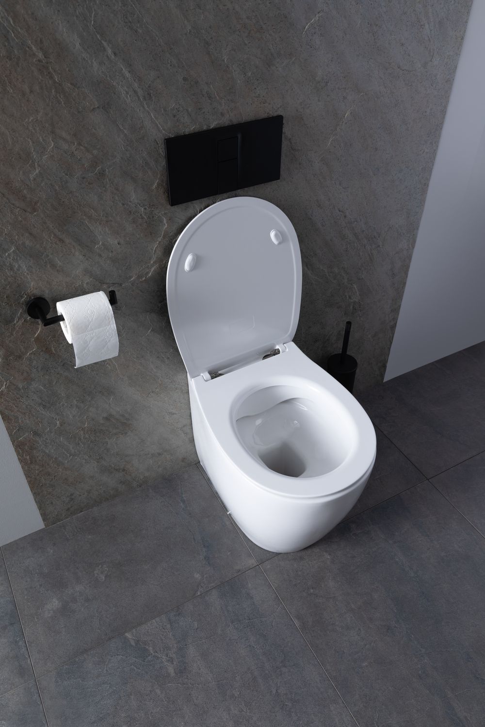 Allen Brau Fantasy Чаша приставного унитаза 36,3x52 см каскадный смыв, цвет: белый глянцевый 4.11007.20