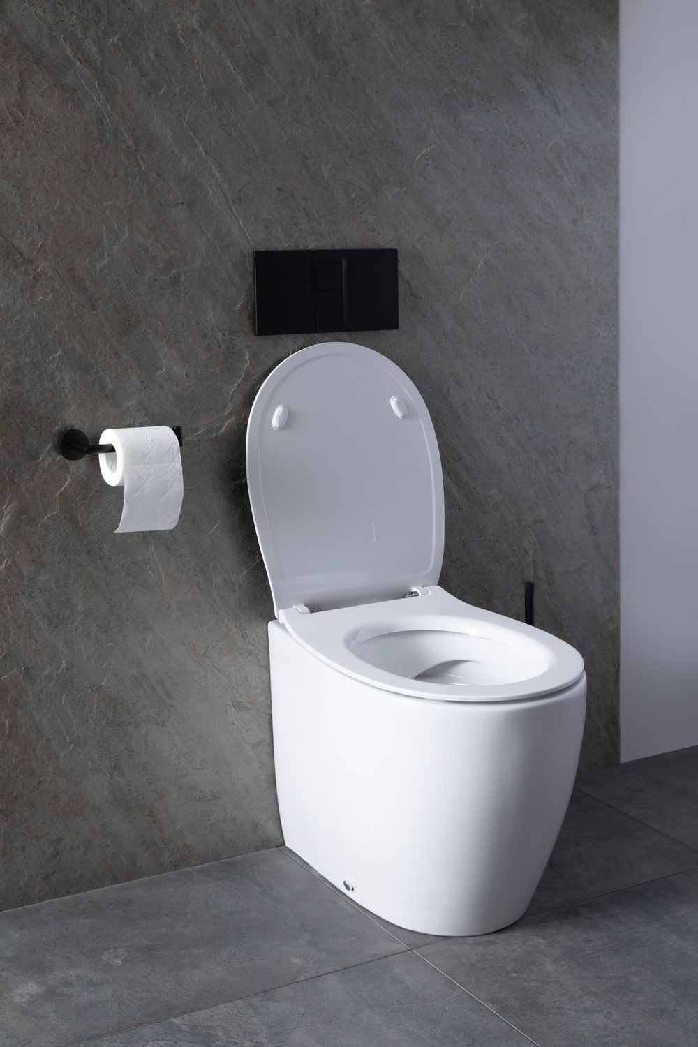 Allen Brau Fantasy Чаша приставного унитаза 36,3x52 см каскадный смыв, цвет: белый глянцевый 4.11007.20