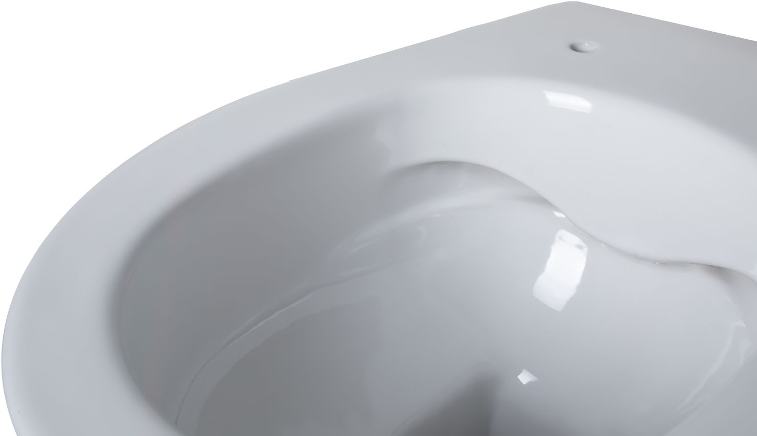 Allen Brau Fantasy Чаша приставного унитаза 36,3x52 см каскадный смыв, цвет: белый глянцевый 4.11007.20