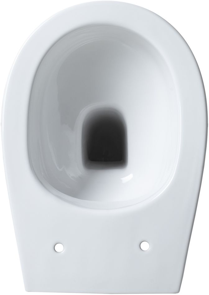 Allen Brau Fantasy Чаша приставного унитаза 36,3x52 см каскадный смыв, цвет: белый глянцевый 4.11007.20