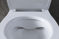 Allen Brau Fantasy Чаша приставного унитаза 36,3x52 см каскадный смыв, цвет: белый глянцевый 4.11007.20