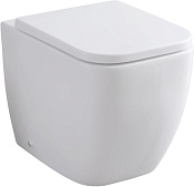 Allen Brau Infinity Чаша приставного унитаза 35,5x52 см каскадный смыв, цвет: белый глянцевый 4.21003.20