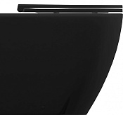 Allen Brau Reality Чаша приставного унитаза 36,5x52 см каскадный смыв, цвет: черный матовый 4.32004.31