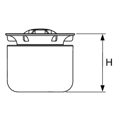 Tece Drainpoint S Стакан гидрозатвора с мембраной для трапа, стандартный, вертикальный 3695005