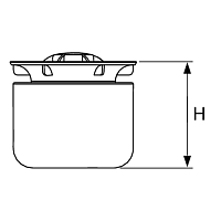 Tece Drainpoint S Стакан гидрозатвора с мембраной для трапа, стандартный, вертикальный 3695005