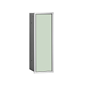 Emco Asis 150 Модуль для унитаза, встраиваемый, с ершиком, цвет: хром/белый ELS 9730 278 31