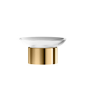 Jorger Exal Мыльница со стеклянной чашей, настольная, цвет: латунь 632.00.017.041