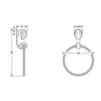 Jorger Muschel Полотенцедержатель-кольцо, цвет: хром 601.00.047.000