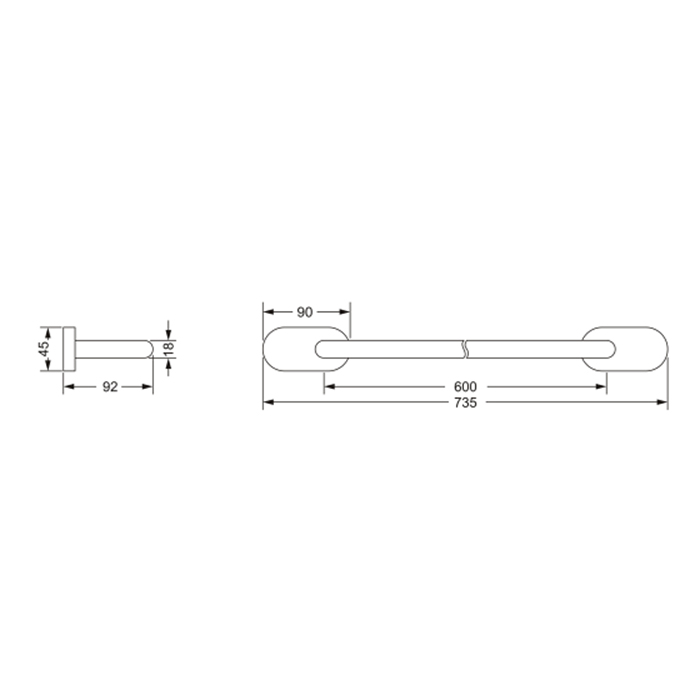 Jorger Plateau Полотенцедержатель, цвет: хром 630.00.040.000