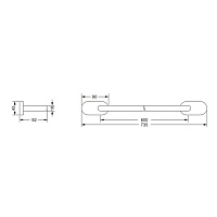 Jorger Plateau Полотенцедержатель, цвет: хром 630.00.040.000