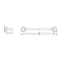 Jorger Serie 1909 Полотенцедержатель, цвет: хром 629.00.040.000