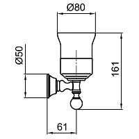 Webert Karenina Стакан для зубных щеток подвесной, стекло прозрачное, кристалл Swarovski, цвет: хром KA500301017