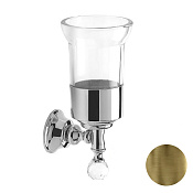 Webert Karenina Стакан для зубных щеток с держателем и кристаллом Swarovski, цвет: бронза KA500301065