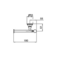 Webert Karenina Держатель туалетной бумаги, цвет: хром/кристалл Swarovski KA500801015