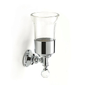 Webert Karenina Стакан с держателем, стеклянный прозрачный, кристалл Swarovski, цвет: хром KA500301015