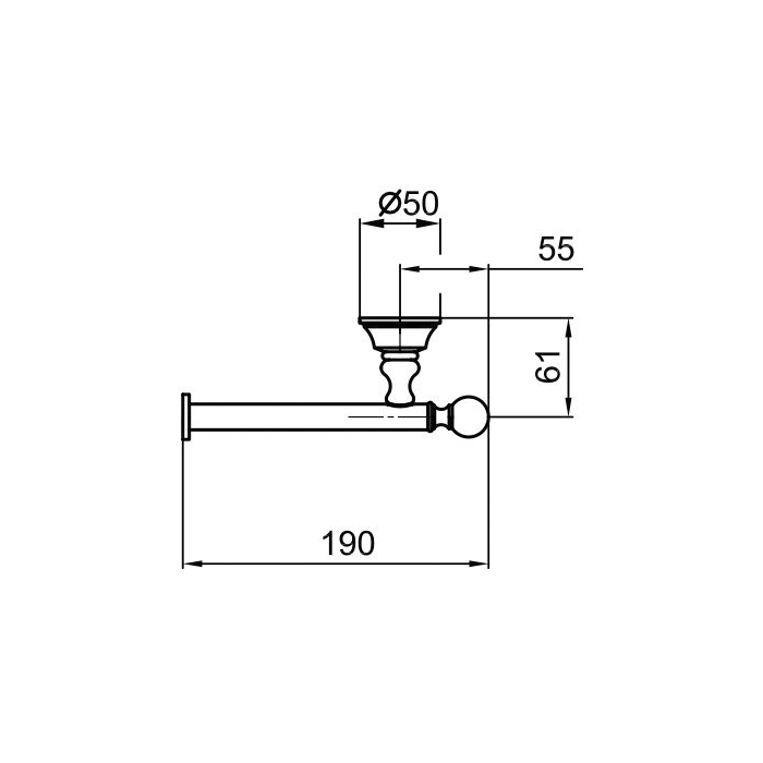 Webert Karenina Держатель туалетной бумаги, цвет: золото/кристалл Swarovski KA500801010
