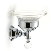 Webert Karenina Мыльница со стеклянной чашей, подвесная, кристалл Swarovski, цвет: хром KA500101017