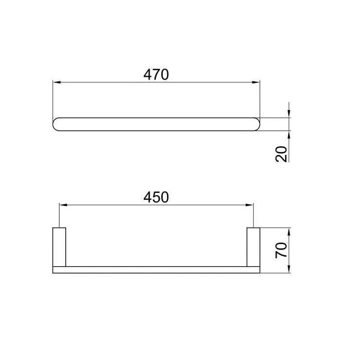Webert Living Держатель для полотенец, цвет: хром LV500501015