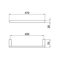 Webert Living Держатель для полотенец, цвет: хром LV500501015