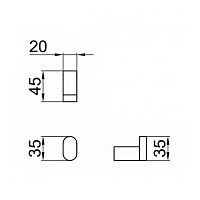 Webert Living Крючок для полотенца, одинарный, цвет: черный матовый LV500401560